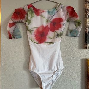 Beautiful Floral Eleve Leotard in wonderful condition!